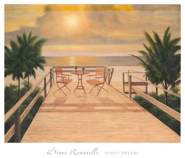 Sunset Dreams by Diane Romanello - 26 X 30 Inches (Art Print)