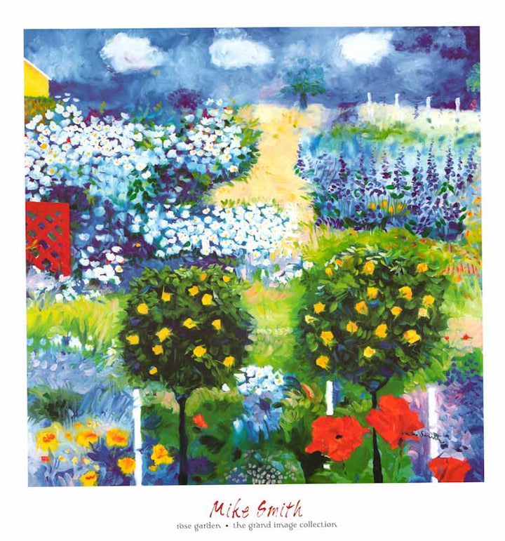 Rose Garden by Mike Smith - 28 X 29 Inches (Art Print)