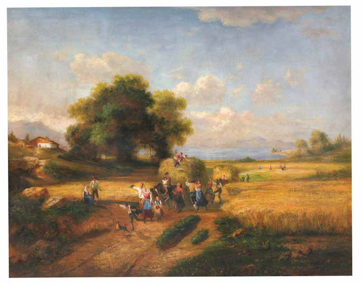 Harvest Celebration by A. Weller - 24 X 30 Inches (Art Print)
