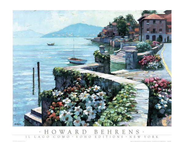 Lake Como, Italy by Howard Behrens - 27 X 35 Inches (Art Print)