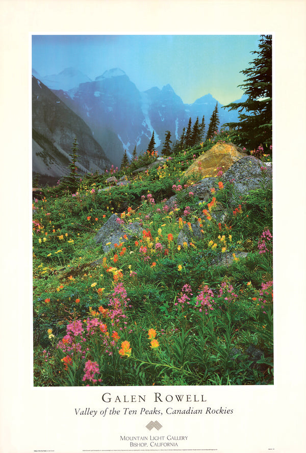 Valley of the Ten Peaks by Galen Rowell - 24 X 36 Inches (Art Print)