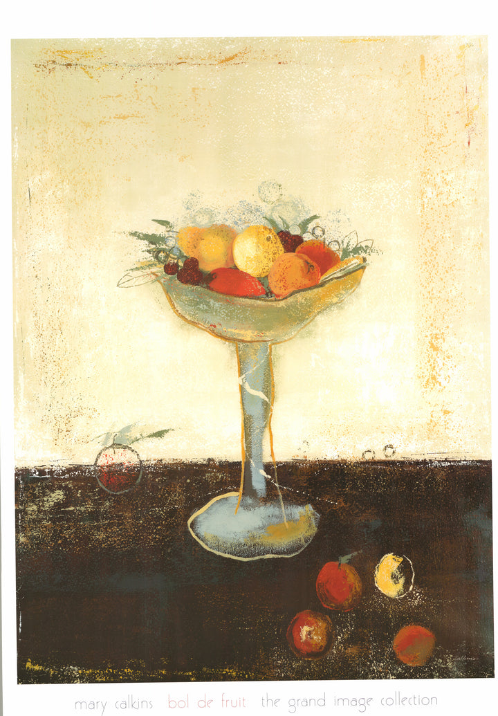Bol De Fruit by Mary Calkins - 38 X 54 Inches (Art Print)