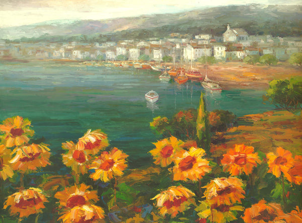 Sunflower Harbor by Lawson - 30 X 40 Inches (Art Print)