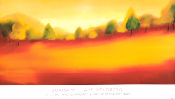 Early Morning Raspberry by Bonita Williams Goldberg - 28 X 48 Inches (Art Print)