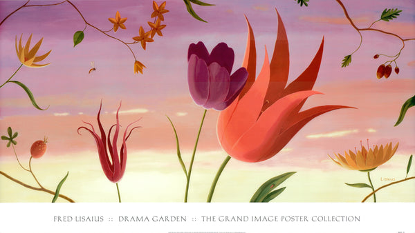 Drama Garden by Fred Lisaius - 23 X 40 Inches (Art Print)
