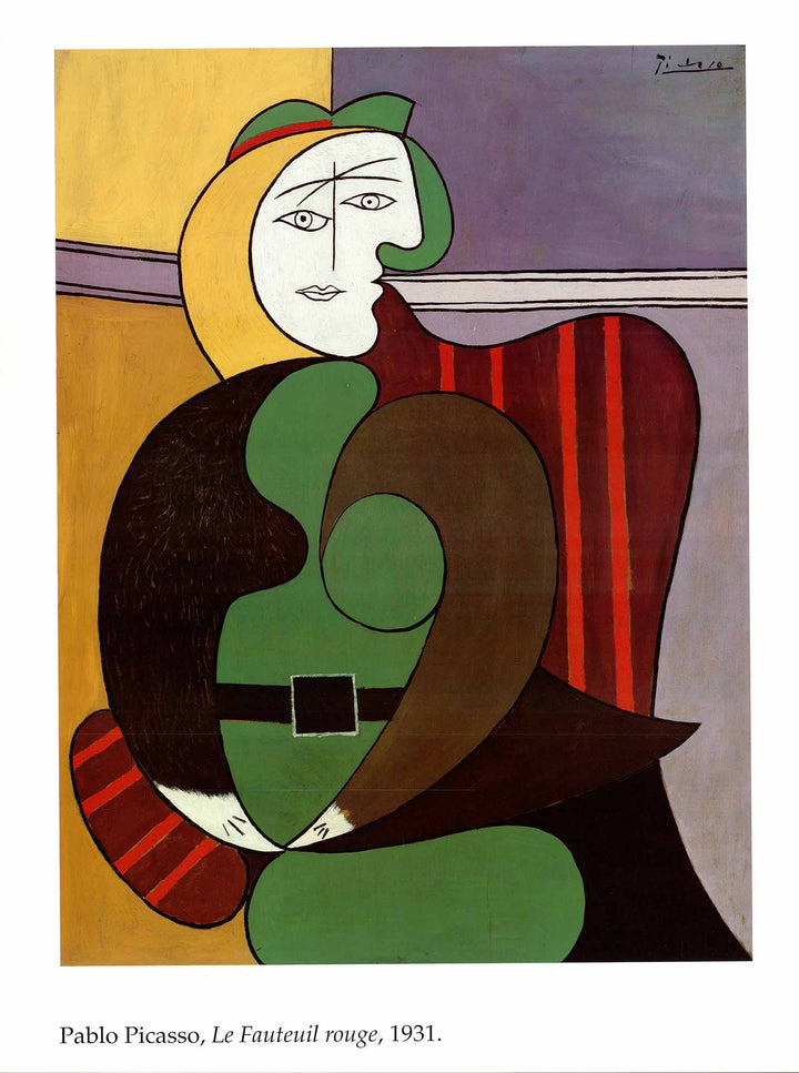 Le Fauteuil Rouge, 1931 by Pablo Picasso - 24 X 32 Inches (Art Print)