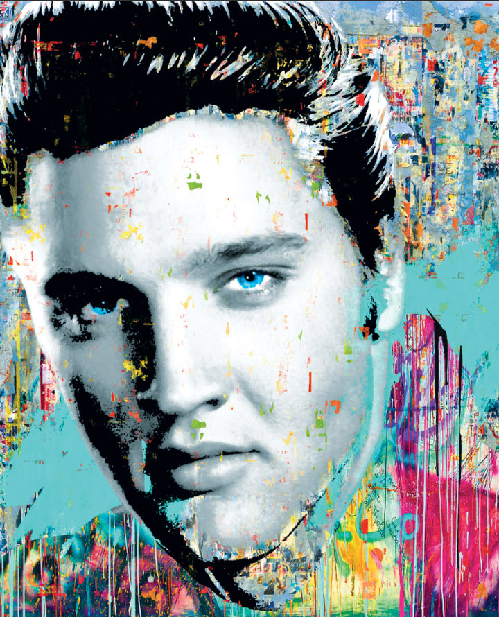 Elvis the King by Artistica Fine Art - 24 X 30 Inches (Art Print)