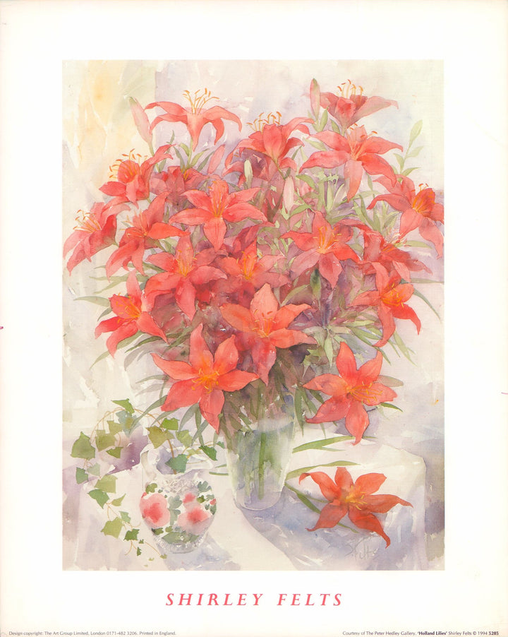 Holland Lilies by Shirley Felts - 10 X 12 Inches (Art Print)