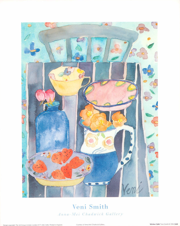 Kitchen Table, 1994 by Veni Smith - 10 X 12 Inches (Art Print)
