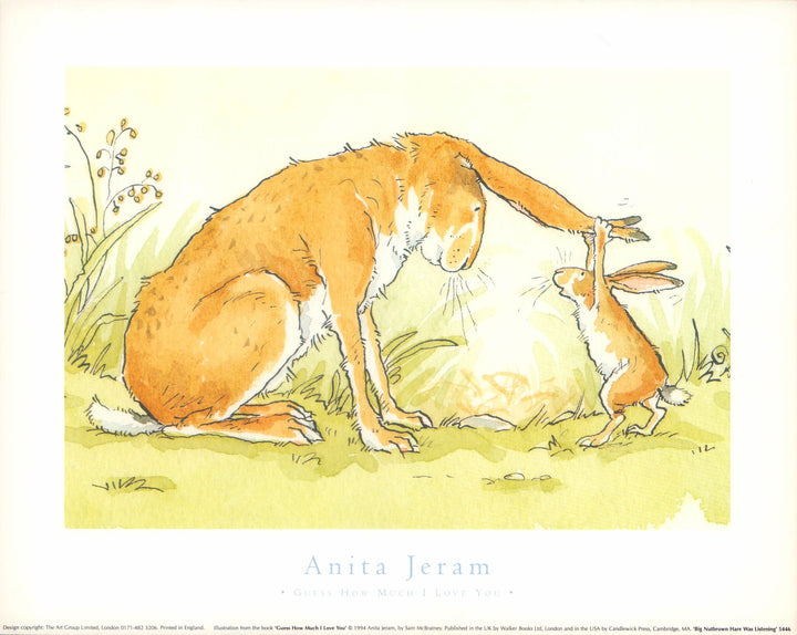 Big Nutbrown Hare Was Listening by Anita Jeram - 10 X 12 Inches (Art Print)