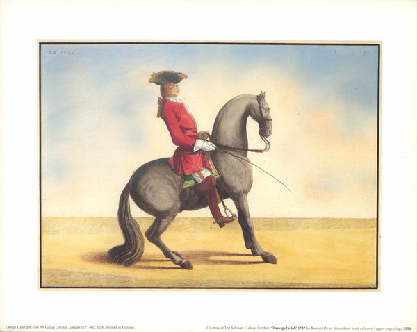 Dressage de Joli, 1737 by Bernard Picart - 10 X 12 Inches (Art Print)