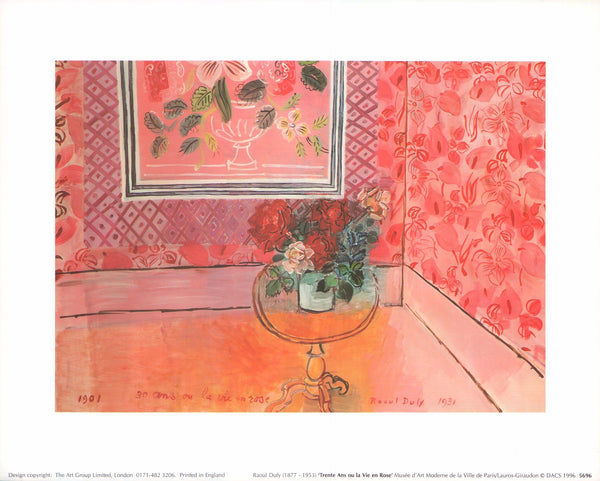Trente Ans ou la Vie en Rose, 1996 by Raoul Dufy - 10 X 12 Inches (Art Print)