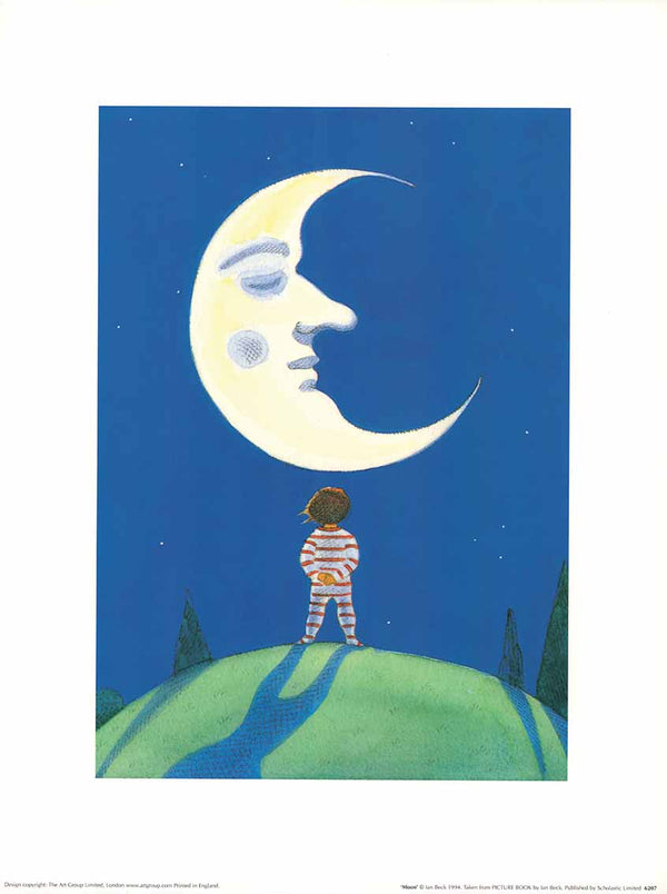 Moon, 1994 by Ian Beck - 12 X 16 Inches (Art Print)