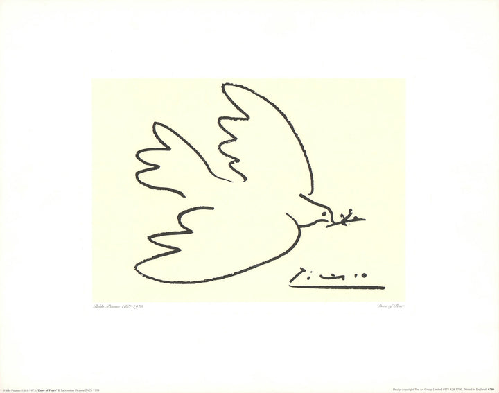 Dove of Peace by Pablo Picasso - 16 X 20 Inches (Silkscreen / Sérigraphie)