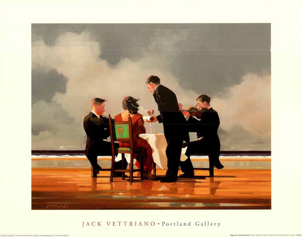 Elegy for a Dead Admiral by Jack Vettriano - 16 X 20 Inches (Offset Lithograph)