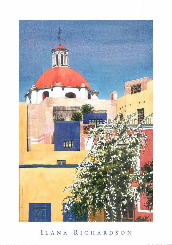 Red Dome, Guanajuato by Ilana Richardson - 20 X 28 Inches (Art Print)
