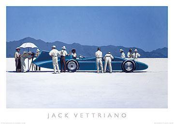 Bluebird at Bonneville by Jack Vettriano - 36 X 47 Inches (Art Print)