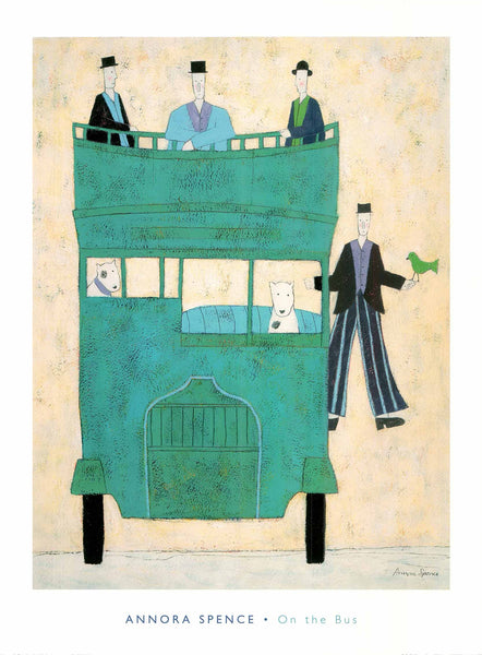 On the Bus by Annora Spence - 24 X 32 Inches (Art Print)