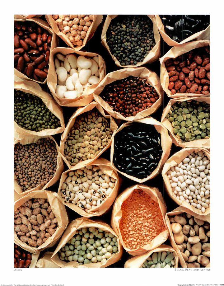 Beans, Peas and Lentils - 16 X 20 Inches (Art Print)