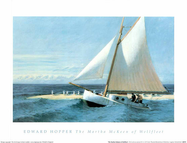 The Martha McKeen of Wellfleet by Edward Hopper - 12 X 16 Inches (Art Print)