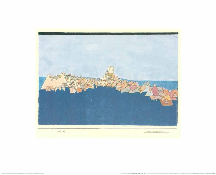The Castle on the Reef by Paul Klee - 16 X 20 Inches (Art Print)
