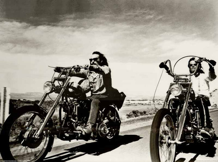 Dennis Hopper and Peter Fonda in Easy Rider - 24 X 32 Inches (Art Print)