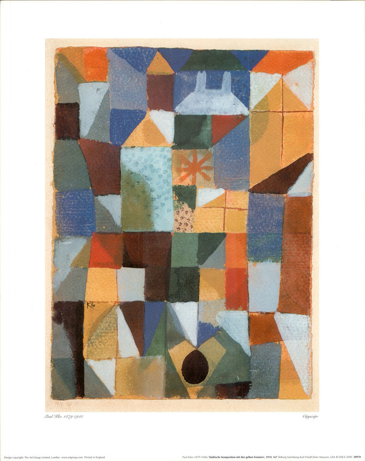 Cityscape, 1919 by Paul Klee - 16 X 20 Inches (Art Print)
