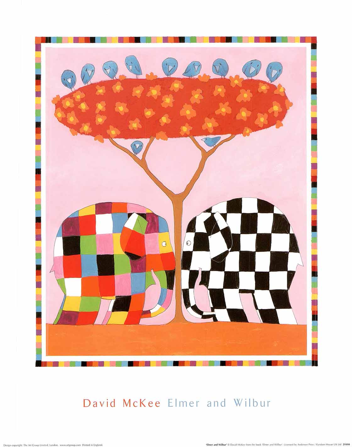 Elmer And Wilbur By David McKee 16 X 20 Inches Art Print elmer-and-wilbur-by-david-mckee-16-x-20-inches-art-print