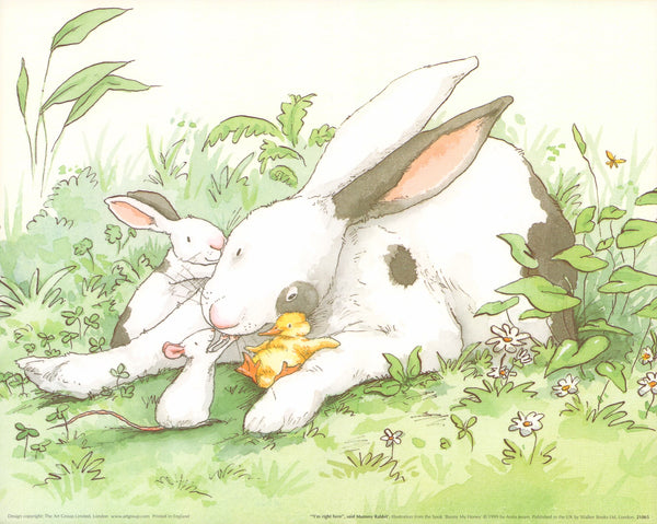 "I'm Right Here", said Mummy Rabbit, 1999 by Anita Jeram- 10 X 12 Inches (Art Print)