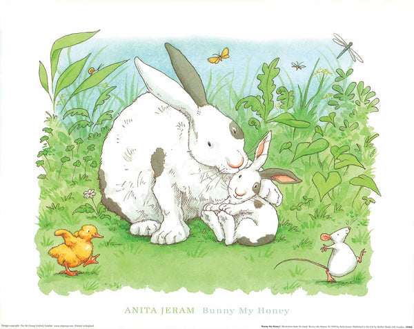 Bunny My Honey by Anita Jeram - 16 X 20 Inches (Art Print)
