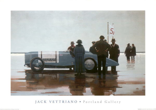 Pendine Beach by Jack Vettriano - 20 X 28 Inches (Offset Lithograph)