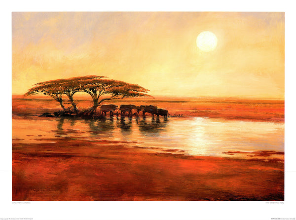The Watering Hole, 2004 by Jonathan Sanders - 24 X 32 Inches (Art Print)