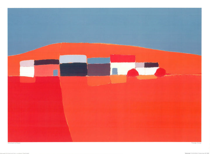 Paysage Orange, 2004 by Véronique Laroque - 24 X 32 Inches (Art print)