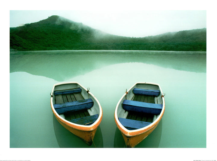 Boats, Honshu, Japan, 2004 by Michael S. Yamashita - 24 X 32 Inches (Art Print)