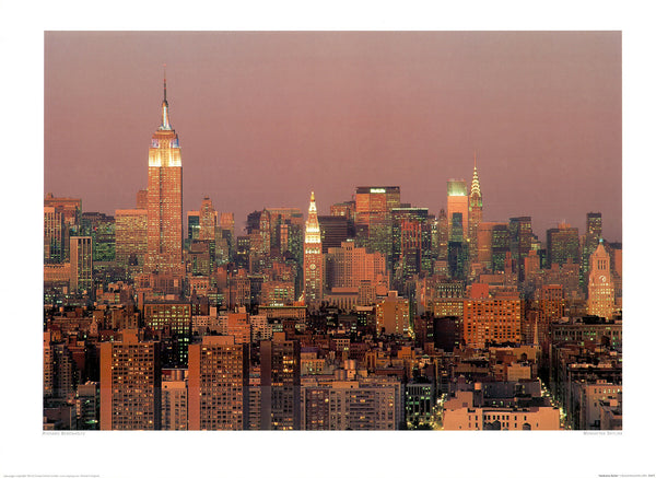 Manhattan Skyline, 2005 by Richard Berenholtz - 24 X 32 Inches (Art Print)