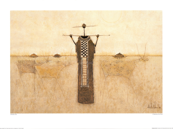L'émotion du Peul, 2005 by Amadou Ba - 24 X 32 Inches (Art Print)