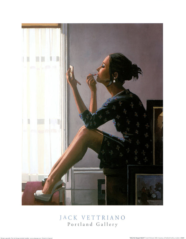 Only the Deepest Red II by Jack Vettriano - 16 X 20 Inches (Art Print)
