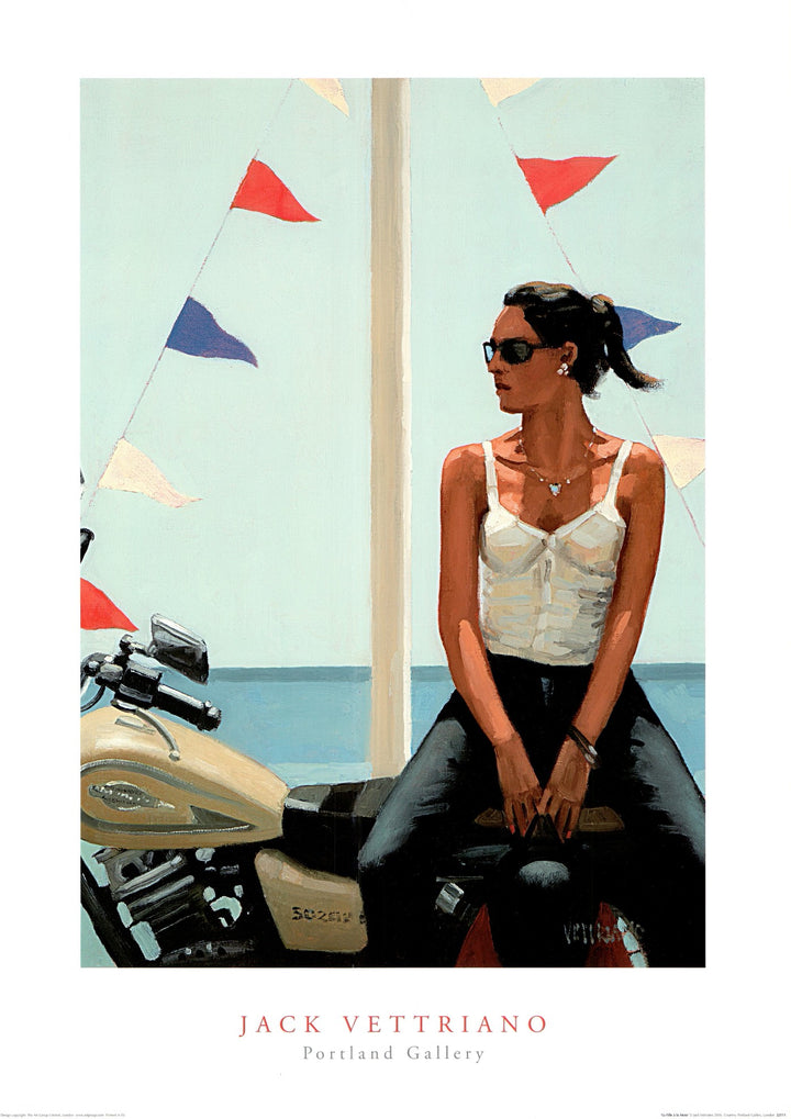 La Fille à la Moto, 2006 by Jack Vettriano - 20 X 28 Inches (Art Print)