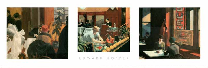 New York Composition (Triptyque) by Edward Hopper - 12 X 36 Inches (Art Print)