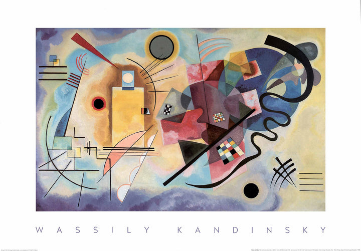 Yellow, Red and Blue, 1925 by Wassily Kandinsky - 28 X 40 Inches (Art Print)