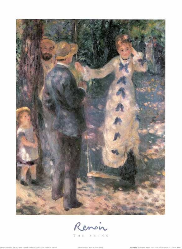 The Swing by Auguste Renoir - 12 X 16 Inches (Art Print)