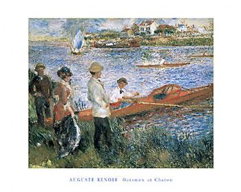 Oarsmen at Chatou by Pierre-Auguste Renoir - 16 X 20 Inches (Art Print)