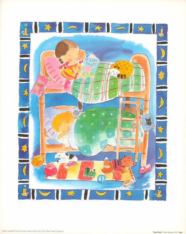 Bunk Beds, 1997 by John Wallace - 10 X 12 Inches (Art Print)
