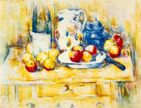 Still Life with Apples by Paul Cézanne - 20 X 28 Inches (Art Print)
