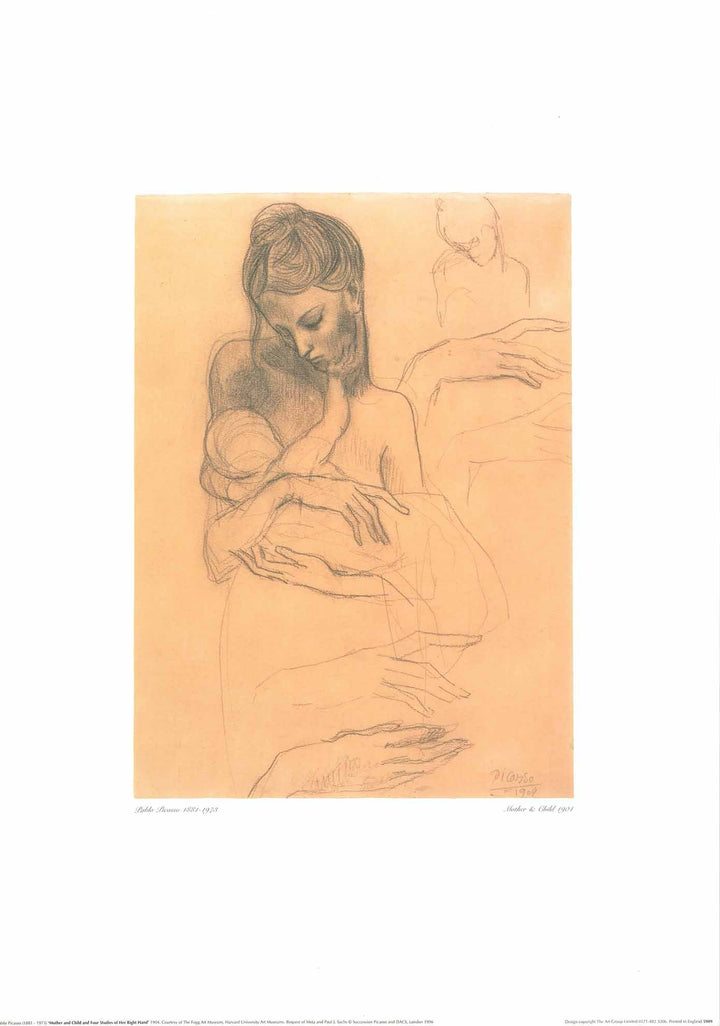 Mother and Child, 1904 by Pablo Picasso - 20 X 28 Inches (Art Print)