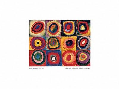 Colour Study: Squares with Concentric Circles, 1913 by Wassily Kandinsky - 20 X 28 Inches (Art Print)