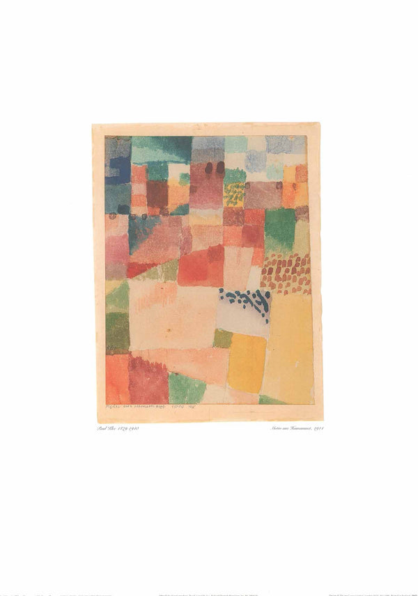 Motif from Hamammet, 1914 by Paul Klee - 20 X 28 Inches (Art Print)