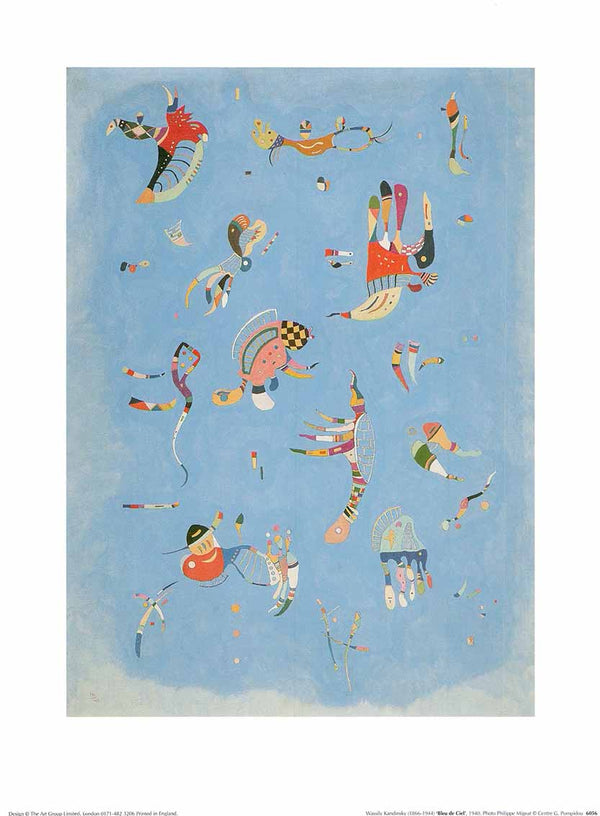 Bleu de Ciel, 1940 by Wassily Kandinsky - 12 X 16 Inches (Art Print)