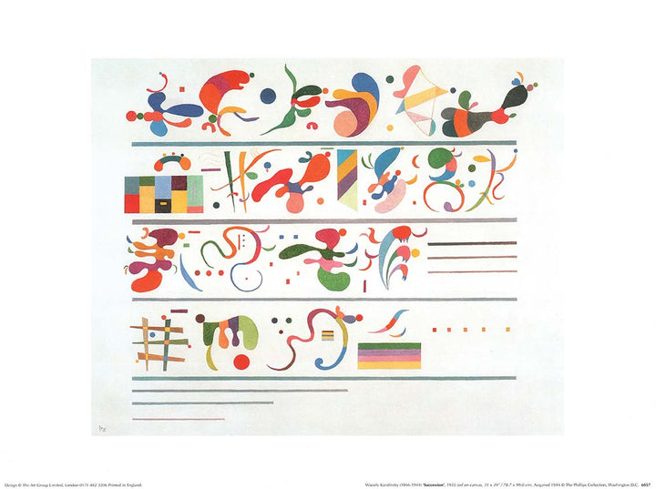 Succession, 1935 by Wassily Kandinsky - 12 X 16 Inches (Art Print)