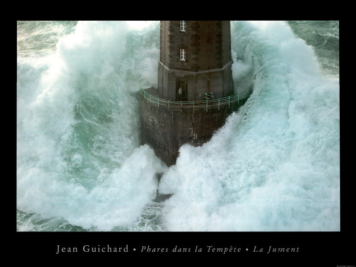 Phares dans la Tempête – La Jument by Jean Guichard - 36 X 48" (Art Print)